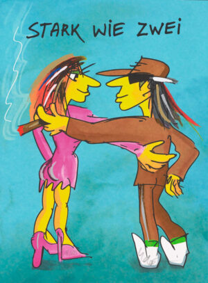 1 Udo Lindenberg Bilder  - STARK WIE ZWEI - Original Grafik handsigniert