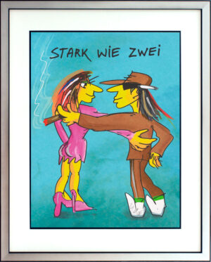 1 Udo Lindenberg Bilder  - STARK WIE ZWEI - Original Grafik handsigniert