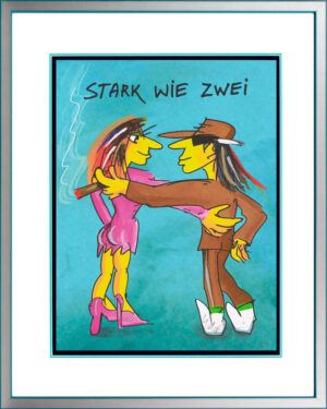 1 Udo Lindenberg Bilder  - STARK WIE ZWEI - Original Grafik handsigniert