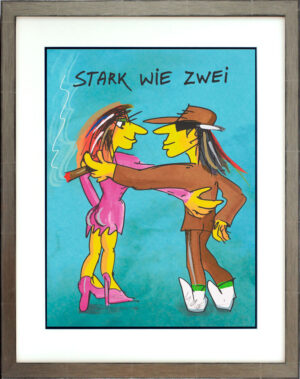1 Udo Lindenberg Bilder  - STARK WIE ZWEI - Original Grafik handsigniert