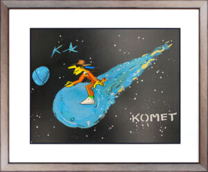 1 Udo Lindenberg - KOMET - BLACK Edition - original Siebdruck