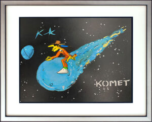 1 Udo Lindenberg - KOMET - BLACK Edition - original Siebdruck