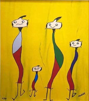 1 Walter "80 Euro WALDI" Lehnertz - WALDINIS - original Siebdruck handsigniert