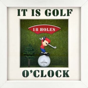 Andreas Lichter Bilder - IT IS GOLF O'CLOCK - Original 3D-Bildobjekt