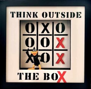 Andreas Lichter Bilder - THINK OUTSIDE THE BOX - Original 3D-Bildobjekt