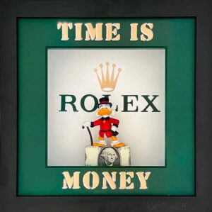Andreas Lichter Bilder - TIME IS MONEY - Original 3D-Bildobjekt
