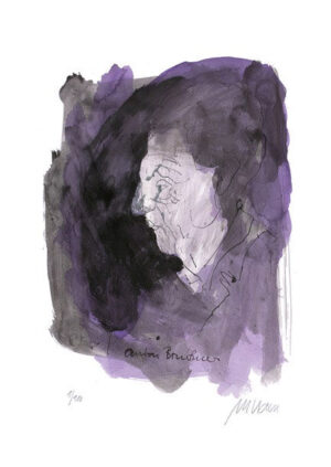 Armin Mueller-Stahl - Anton Bruckner - Original Lithografie - limitiert und hand...