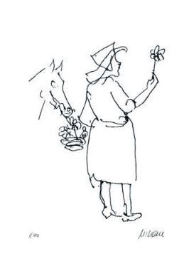 Armin Mueller-Stahl - BLUMENFREUNDE - Original Lithografie - limitiert und hands...