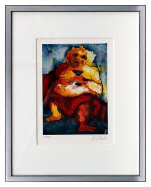 Armin Mueller-Stahl - Bacchus - Original Farbradierung - limitiert und handsigni...