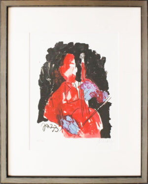 Armin Mueller-Stahl - Bassist in Rot - Original Pigmentdruck - limitiert und han...