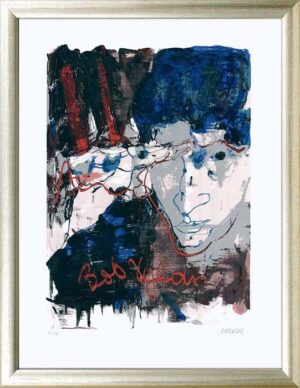 Armin Mueller-Stahl - Bob Dylan - Original Siebdruck - limitiert und handsignier...