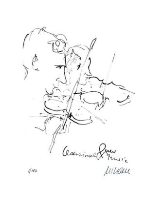 Armin Mueller-Stahl - Classical and new music Original Lithographie - limitiert ...