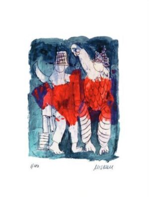 Armin Mueller-Stahl - Clownerien - Original Pigmentgrafik - limitiert und handsi...