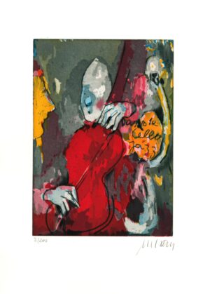 Armin Mueller-Stahl - Das rote Cello - Original Farbradierung - limitiert und ha...