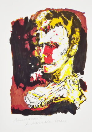 Armin Mueller-Stahl - David Bowie - Original Siebdruck - limitiert und handsigni...