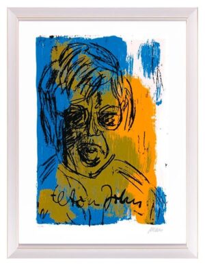 Armin Mueller-Stahl - Elton John - Original Siebdruck - limitiert und handsignie...
