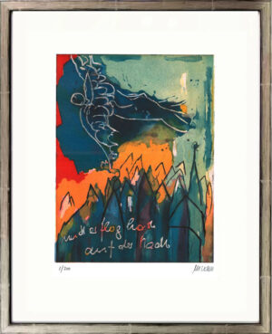 Armin Mueller-Stahl - Er flog hoch auf der Stadt - Original Radierung - limitier...