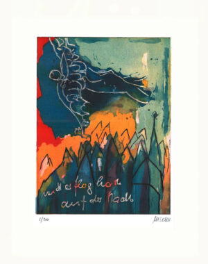 Armin Mueller-Stahl - Er flog hoch auf der Stadt - Original Radierung - limitier...