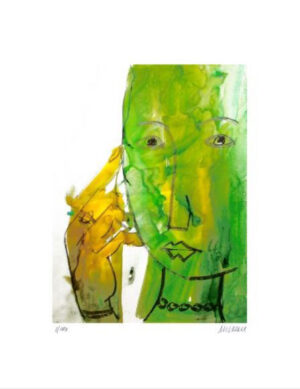 Armin Mueller-Stahl - FRAU MIT HALSKETTE - Original Pigmentdruck - limitiert und...