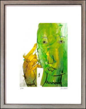 Armin Mueller-Stahl - FRAU MIT HALSKETTE - Original Pigmentdruck - limitiert und...