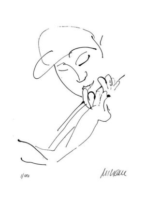 Armin Mueller-Stahl - Geigerin Original Lithographie - limitiert und handsignier...