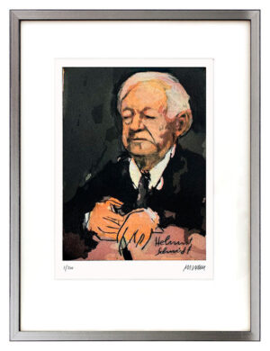 Armin Mueller-Stahl - Helmut Schmidt - Original Radierung - limitiert und handsi...
