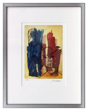 Armin Mueller-Stahl - In Erwartung - Original Farbradierung - limitiert und hand...