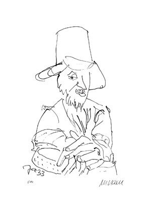 Armin Mueller-Stahl - Jazz - Perkussionist Original Lithographie - limitiert und...