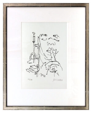 Armin Mueller-Stahl - Jazz - Trompeter Original Lithographie - limitiert und han...