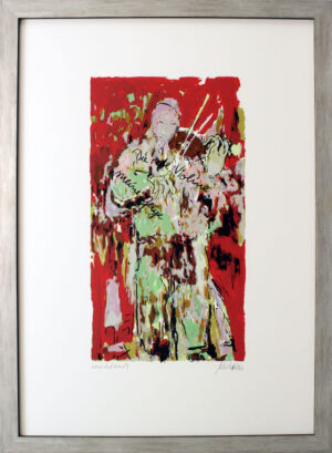 Armin Mueller-Stahl - MEINE GEIGE - UNIKATDRUCK Vers. rot mit grün - handsignier...