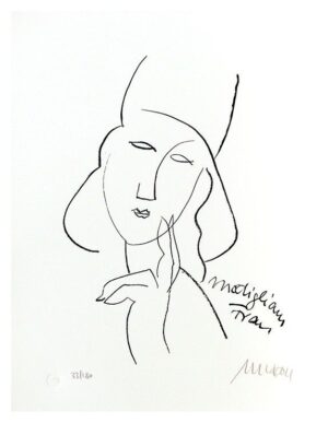 Armin Mueller-Stahl - Modigliani Frau Original Lithographie - limitiert und hand...