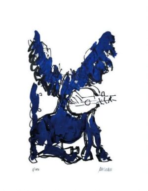 Armin Mueller-Stahl - PEGASUS MIT LAUTENSPIELER - Original Lithografie - limitie...