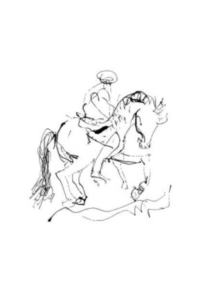 Armin Mueller-Stahl - ROSS UND REITER - Original Lithografie - limitiert und han...