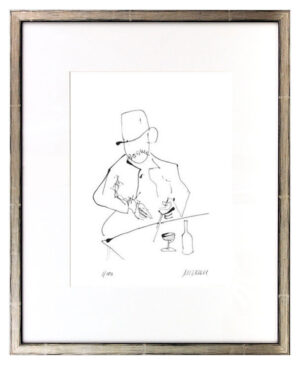 Armin Mueller-Stahl - SELBST NACH DREHARBEITEN ZU BUDDENBROOKS MIT WEIN UND GLAS...