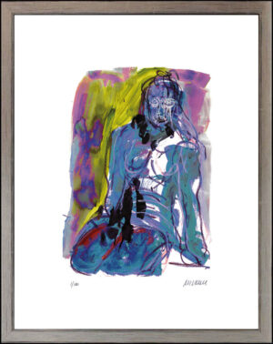 Armin Mueller-Stahl - STRANDBESUCH - Originale Pigmentgrafik - limitiert und han...