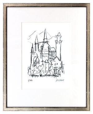 Armin Mueller-Stahl - Schloss Neuschwanstein - Original Lithografie - limitiert ...