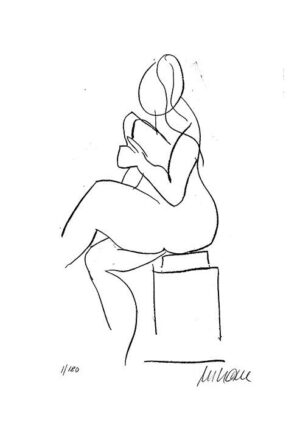 Armin Mueller-Stahl - Sitzende Original Lithographie - limitiert und handsignier...