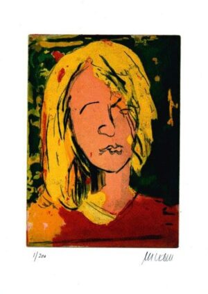 Armin Mueller-Stahl - Sommermädchen - Original Radierung - limitiert und handsig...