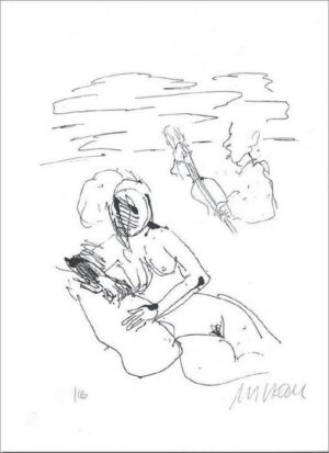 Armin Mueller-Stahl - Strandsonate Original Lithographie - limitiert und handsig...