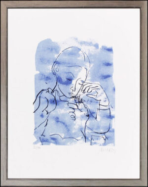 Armin Mueller-Stahl - TRÄUMENDES MÄDCHEN - Original Lithografie - limitiert und ...