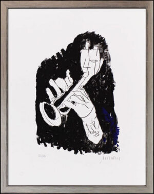 Armin Mueller-Stahl - TRUMPET - Original Lithografie - limitiert und handsignier...