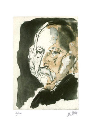 Armin Mueller-Stahl - Theodor Fontane - Original Radierung - limitiert und hands...