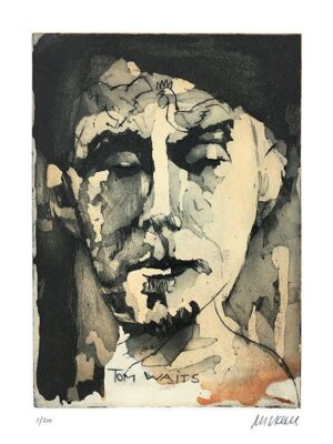 Armin Mueller-Stahl - Tom Waits - Original Radierung - limitiert und handsignier...