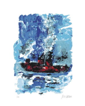 Armin Mueller-Stahl - Volle Fahrt voraus! - Original Siebdruck - limitiert und h...