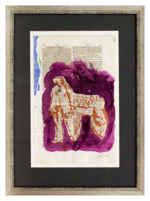 Armin Mueller-Stahl - WORT UND BILD - BEI DER ERNTE - original gemalt - HANDSIGN...