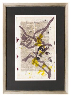 Armin Mueller-Stahl - WORT UND BILD - COLUMBA PACEM - original gemalt - HANDSIGN...