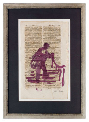 Armin Mueller-Stahl - WORT UND BILD - GUTER FANG - original gemalt - HANDSIGNIER...