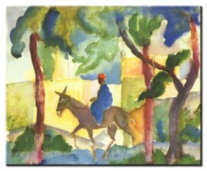 August Macke Bilder - Eselreiter-60 x 70 cm