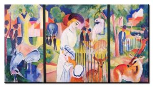 August Macke Bilder - Grosser Zoologischer Garten-50 x 90 cm
