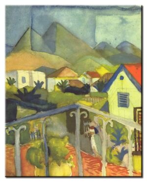 August Macke Bilder - St. Germain bei Tunis-70 x 90 cm